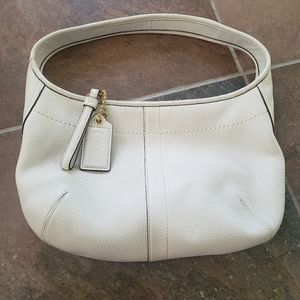 Coach White Leather Purse
